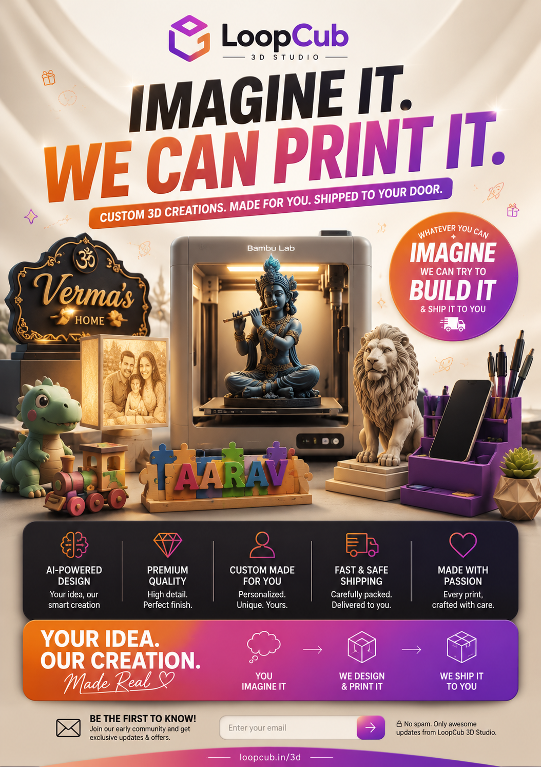 LoopCub 3D Studio creations